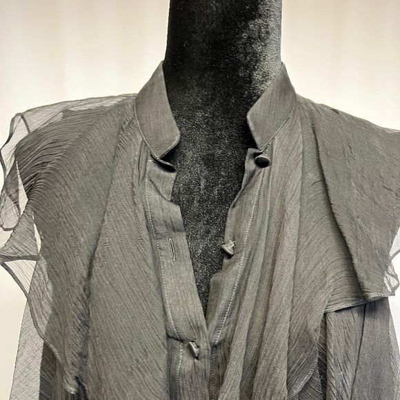 Stunning Alexander McQueen Chiffon Top - Picture 3 of 9